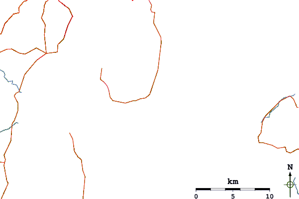Roads and rivers around Goats Bluff