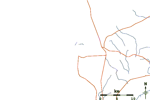 Roads and rivers around Greenly Beach (Coles Point)