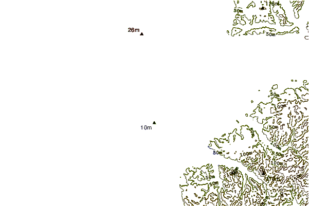 Shoreline around Half Moon Bay