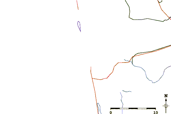 Roads and rivers around Half Moon Bay