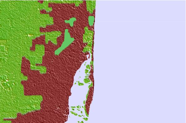 Surf spots located close to Haulover