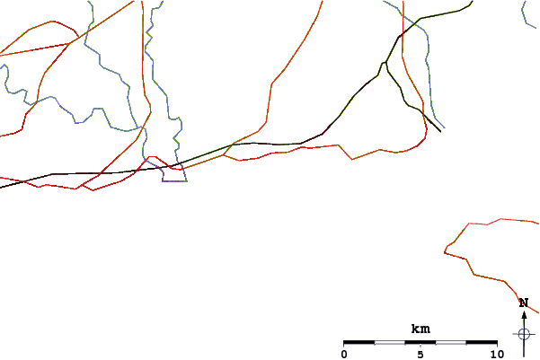 Roads and rivers around Highcliffe