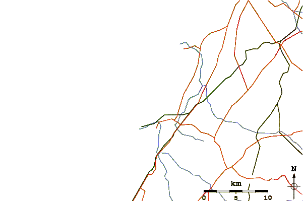 Roads and rivers around Hilton