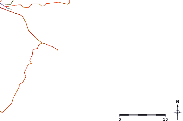 Roads and rivers around Hirtle's Beach (Hartling Bay)