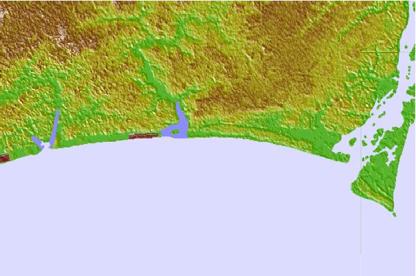 Surf spots located close to Holden Beach