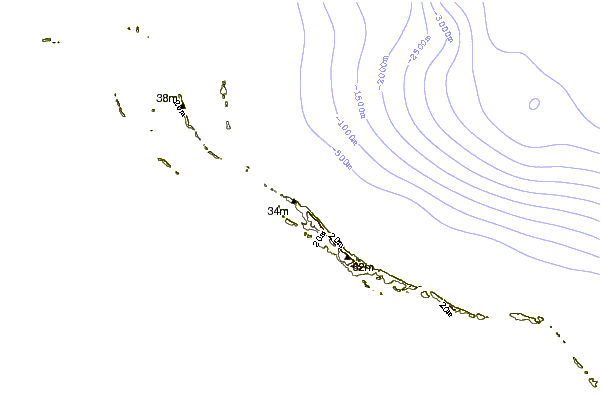 Shoreline around Holiday Beach