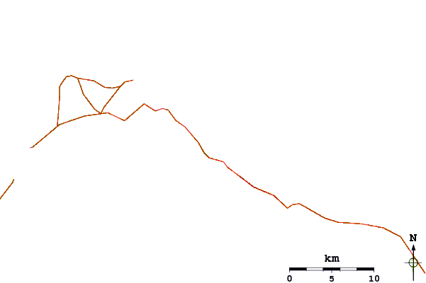 Roads and rivers around Holiday Beach