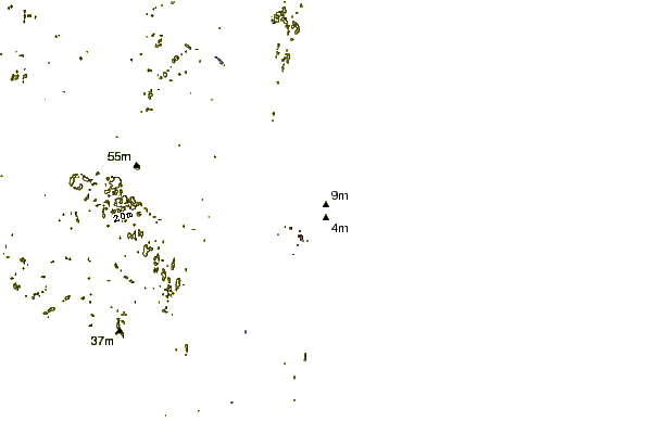 Shoreline around Hooks