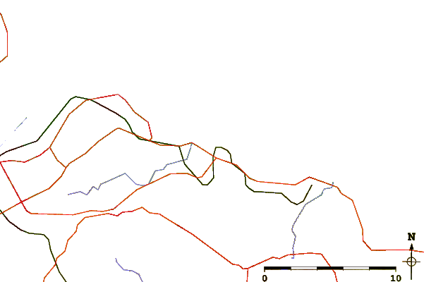 Roads and rivers around Huntcliff