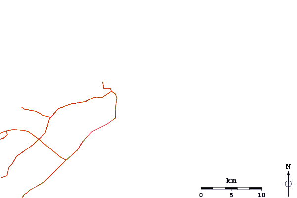 Roads and rivers around Igueste de San Andres
