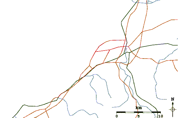 Roads and rivers around Ilbaritz - Marbella