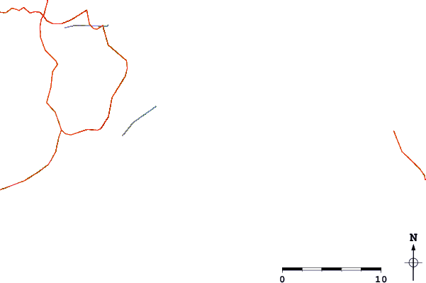 Roads and rivers around Ilias Madraki (Skiathos)