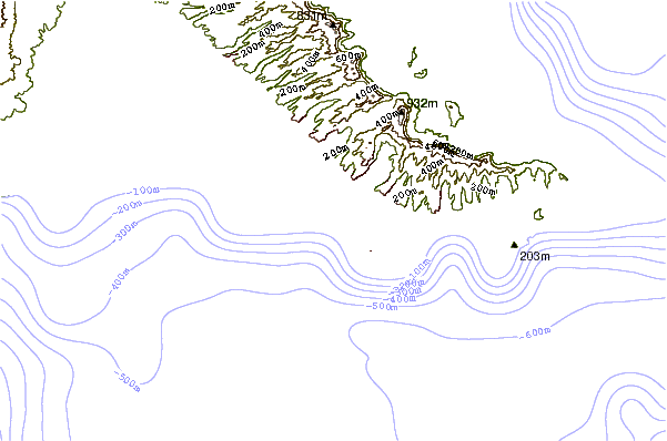 Shoreline around In Betweens