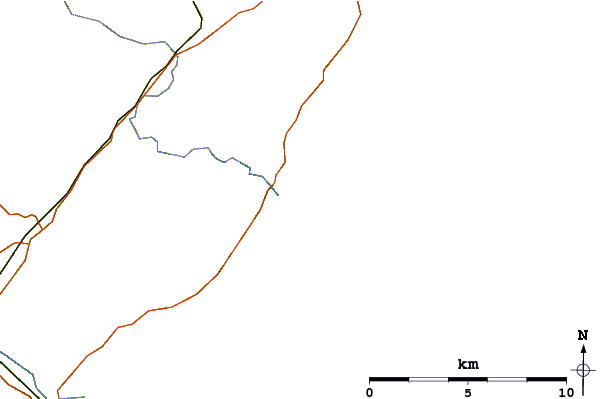 Roads and rivers around Inverbervie