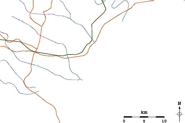 Roads and rivers around J-Bay
