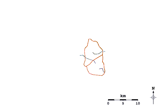Roads and rivers around Jasmine Point