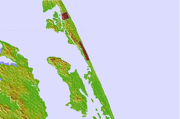 Surf spots located close to Jennette's Pier