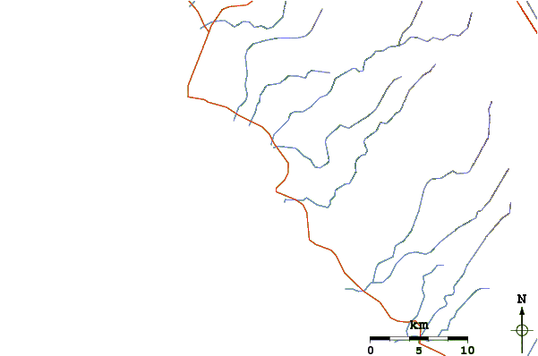 Roads and rivers around Karang Nyimbor