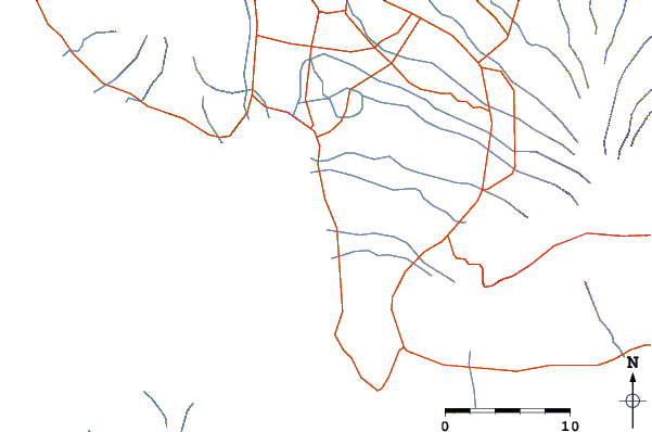 Roads and rivers around Kihei Cove