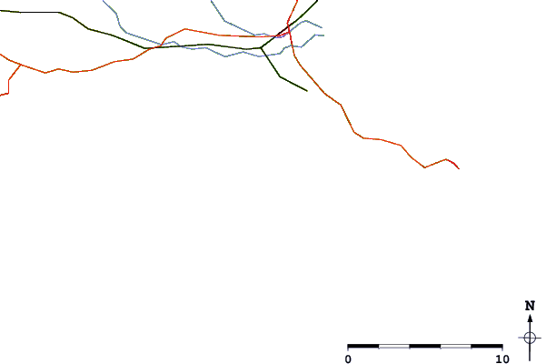 Roads and rivers around Kimmeridge (The Ledges)