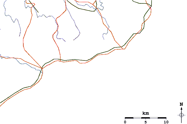 Roads and rivers around Kuminatu