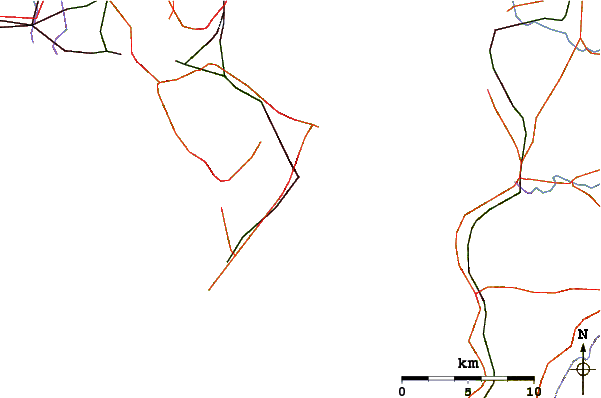 Roads and rivers around Kurihama