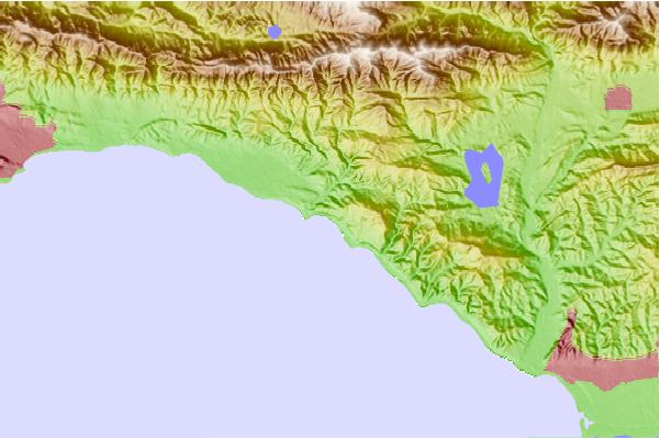 Surf spots located close to La Conchita Beach