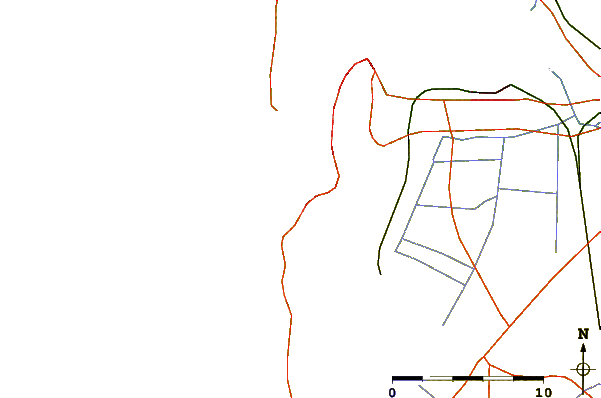 Roads and rivers around La Lagune