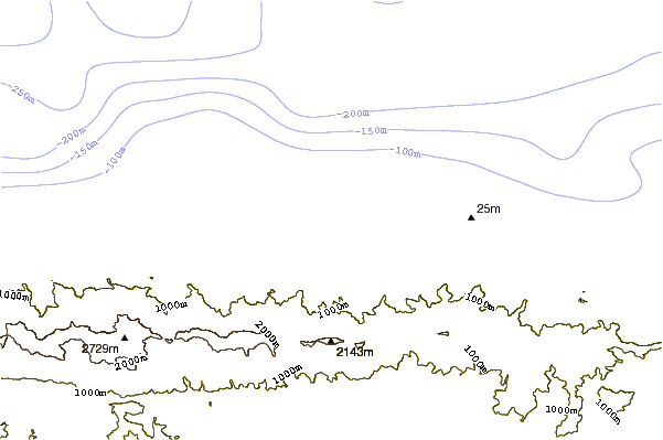 Shoreline around La Punta de Las Caracas