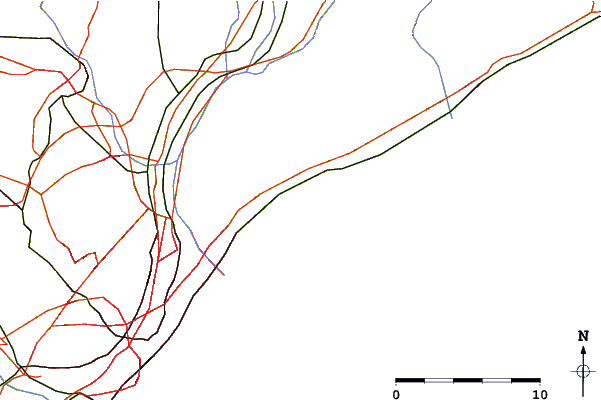 Roads and rivers around La Rotonda