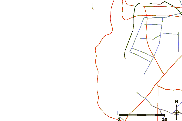 Roads and rivers around La Salie