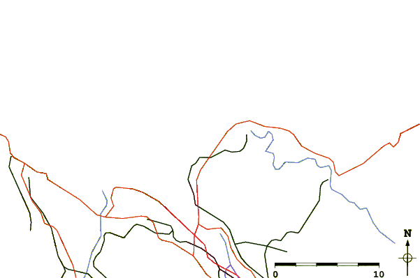 Roads and rivers around Barinatxe - La Salvaje