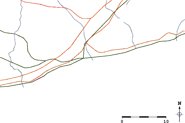 Roads and rivers around Latigo