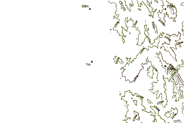 Shoreline around Leca