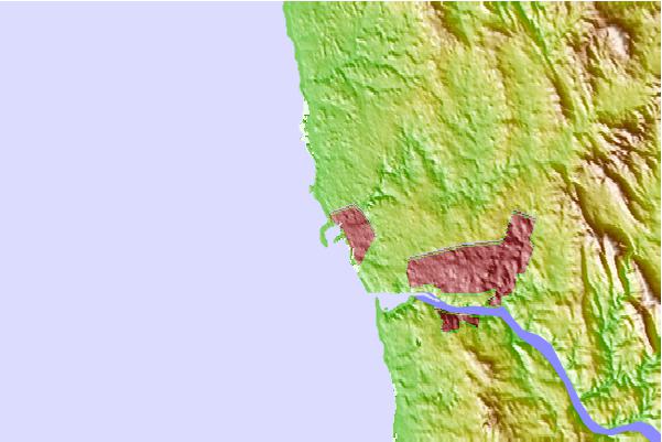 Surf spots located close to Leca