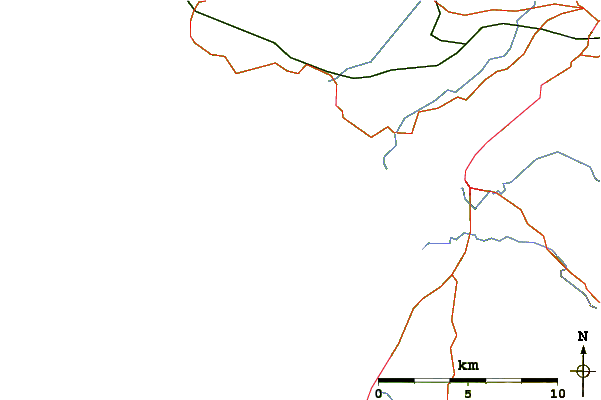 Roads and rivers around Llanddwyn Island