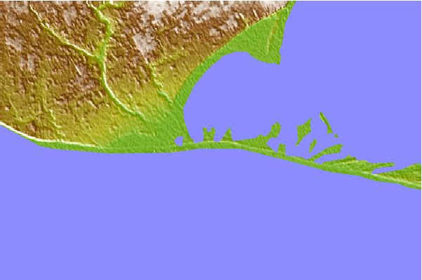 Surf spots located close to Long Point