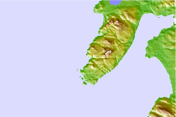 Surf spots located close to Lossit Bay (Islay)