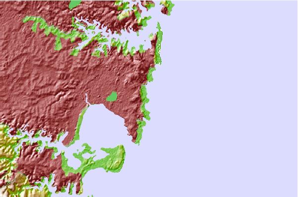 Surf spots located close to Lurline Bay