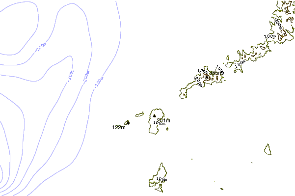 Shoreline around Maeda Point