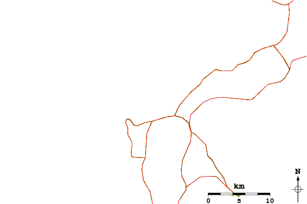 Roads and rivers around Maeda Point
