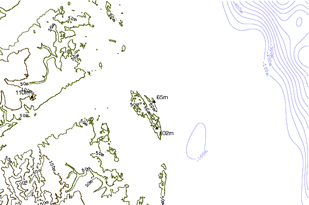 Shoreline around Mar Aberto
