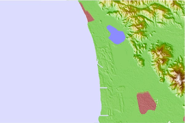 Surf spots located close to Marina di Vecchiano