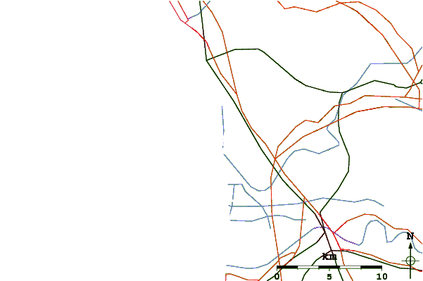Roads and rivers around Marina di Vecchiano