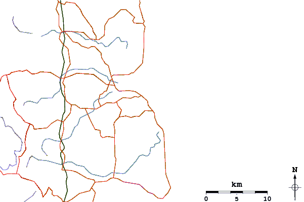 Roads and rivers around Maroochydore Beach