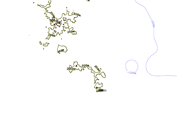 Shoreline around Medlands Beach