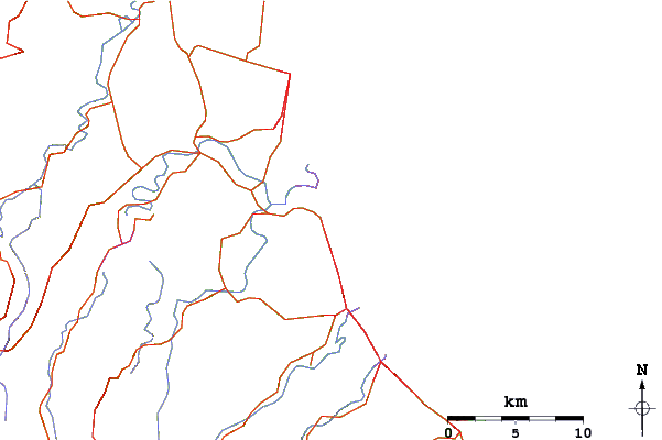 Roads and rivers around Mermaid Beach