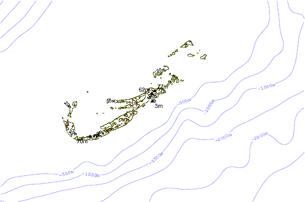 Shoreline around Moniz's Bay