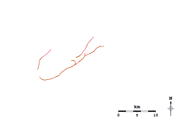 Roads and rivers around Moniz's Bay