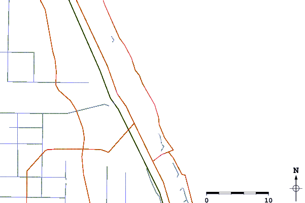 Roads and rivers around Monster Hole